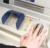 ATM withdrawals with one finger