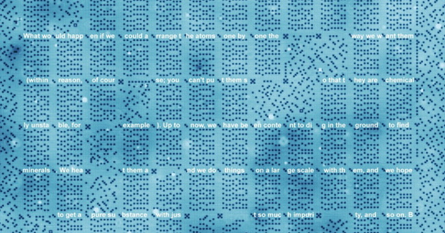 Atomic memory stores all books in the world in a stamp