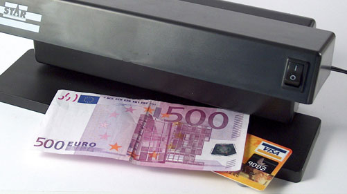 Attach electronic circuits to money to counter counterfeit money