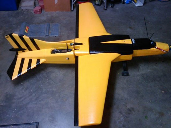 Attacks network by homemade aircraft