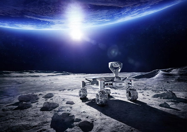 Audi makes autonomous vehicles for the Google Lunar X-Prize race
