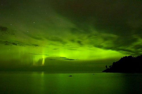 Aurora exploded because of the magnetic storm
