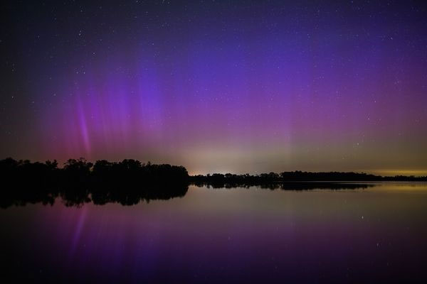 Aurora explodes after a magnetic storm
