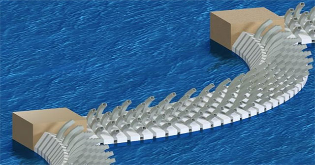 Australia developed floating dikes to block waves and storms