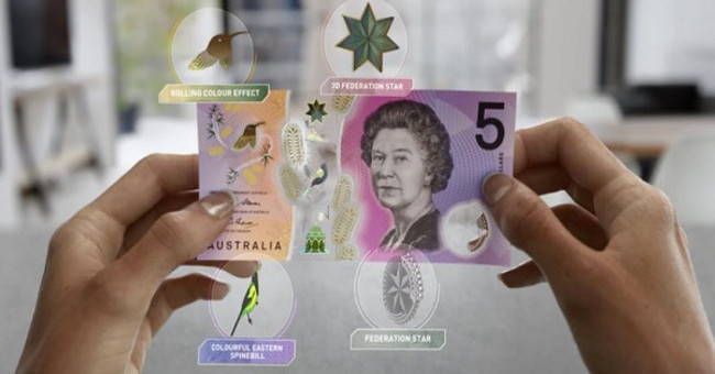 Australia releases a new 'virtual' $ 5 bill as it came out of a fictional film