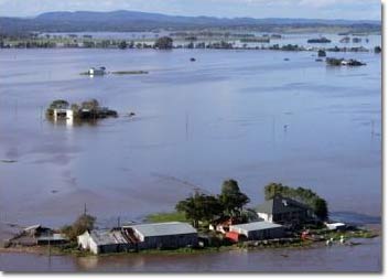 Australia suffered the worst flood in two decades