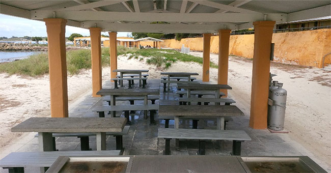 Australian-style benches made of recycled plastic bags