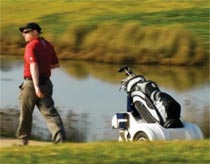 Automatic robot follower golfers