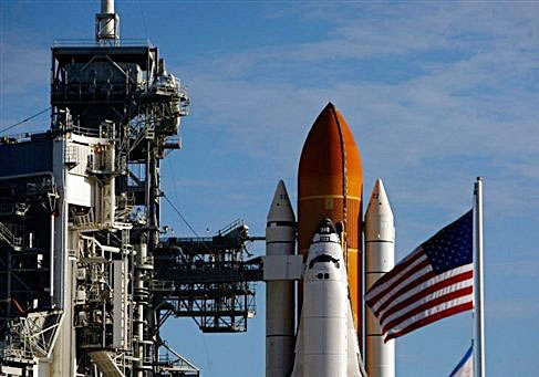 Bad weather blocked the shuttle