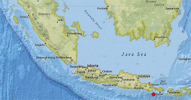 Bali shakes due to earthquakes in the seabed