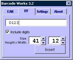 Barcode Works v3.2 - Add-ins insert barcodes in MS Word