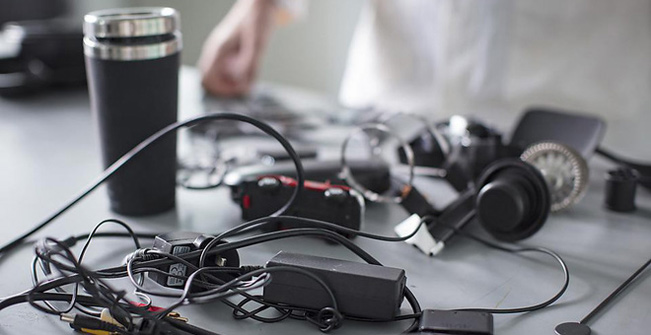 Be wary of black plastic items: They may be recyclable electronic junk containing heavy metals