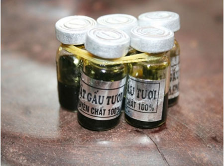 Bear bile has no healing effect