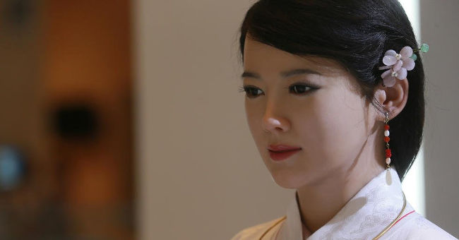 Beautiful robots like real people