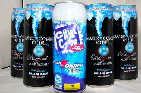 Beer can cool itself within 2 minutes