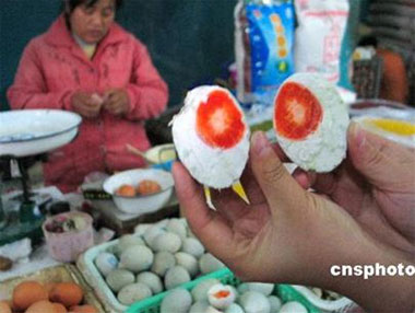 Beijing stopped selling red duck eggs