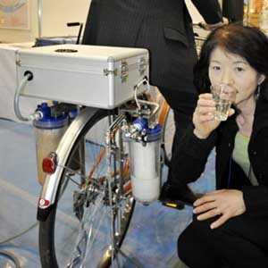 Bicycle filter water