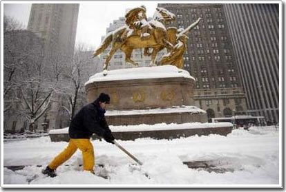 Big snow record in New York