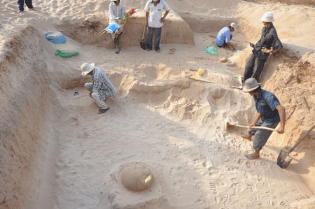 Binh Thuan discovered relics of ancient Cham people