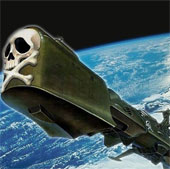Bizarre service of burial of dead people to space