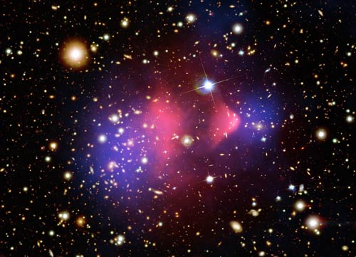 Black matter is not the cause of the collision in the universe?