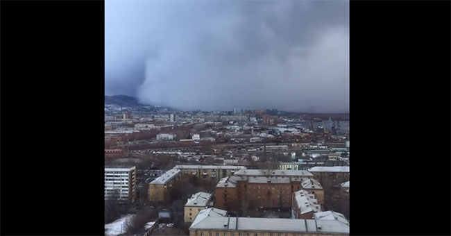 Blizzard 'devour' Siberia city in the cold of -50 degrees Celsius