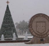 Blizzard raging in the South of America