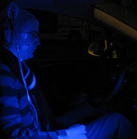 Blue lights are as useful as coffee with the driver