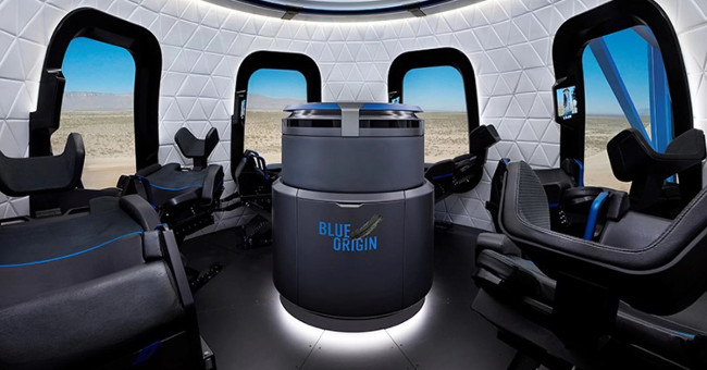 Blue Origin released the first images of the world's first travel spacecraft