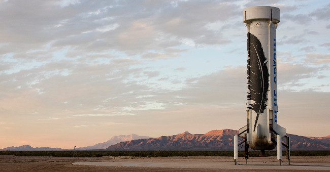 Blue Origin's rocket after launching still landed and safely escaped