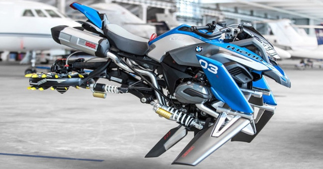 BMW's flying motorbikes are the means from the future