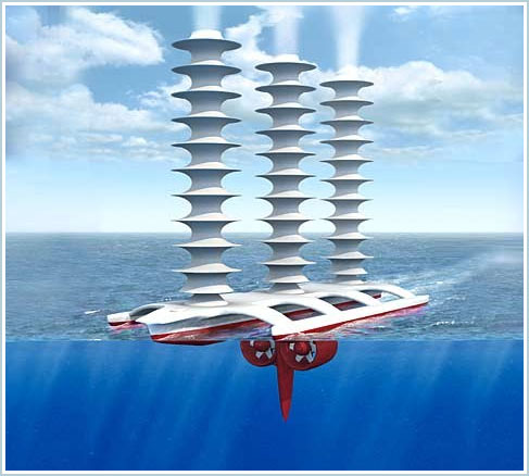 Boat creating clouds - Solution for global warming