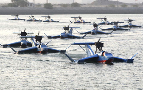 Boats take off in Iran