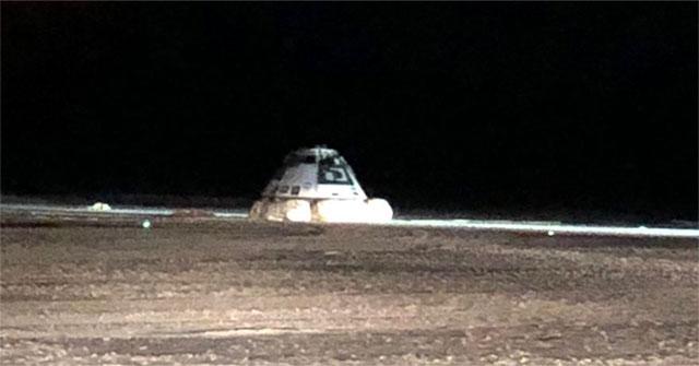 Boeing spacecraft returned to Earth after the incident