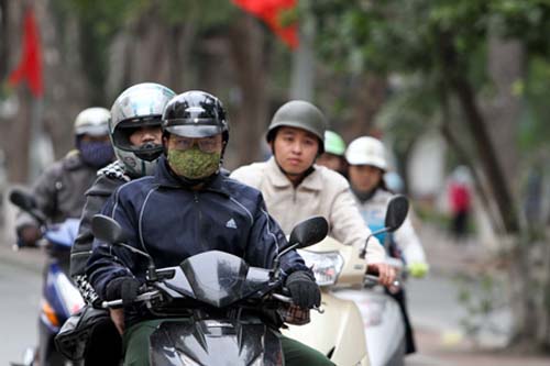 Bold cold strength, Hanoi temperature down 9 degrees C
