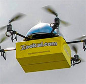 Book rental via unmanned aerial vehicle