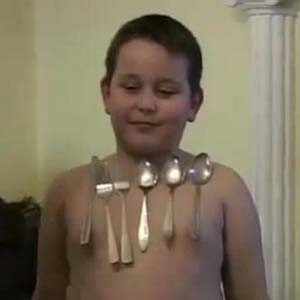 Boys' magnets attract objects