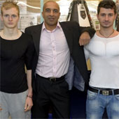 Breast padded jacket for men