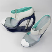 British students showcase the design of high heels