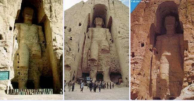 Buddha statues at Bamiyan