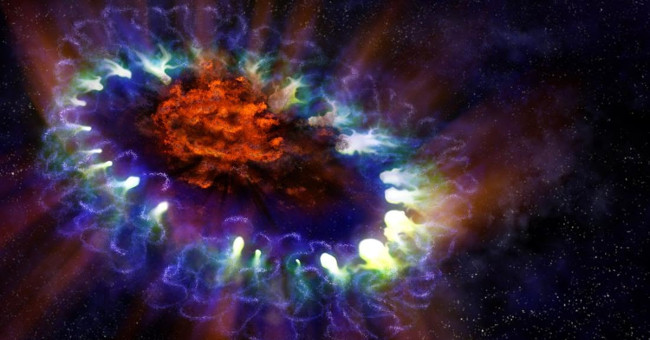 Build 3D core map of a supernova