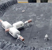 Build a base on the Moon to mine