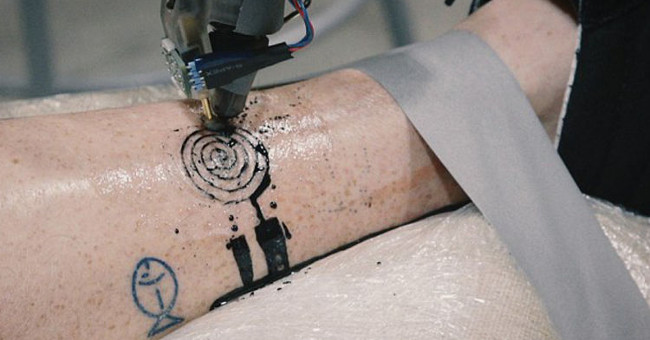 Build a robot who knows how to tattoo