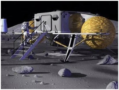 Build base with Moon dust