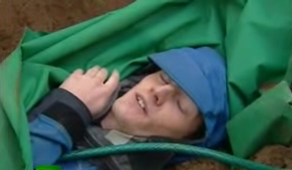 Buried people to cure depression