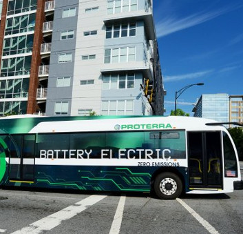 Bus once charged, running 402km