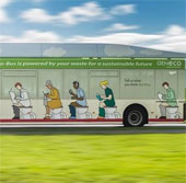 Buses run by human waste