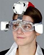 Cameras record images from the perspective of the eye