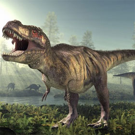 Can humans beat the tyrant dinosaurs?