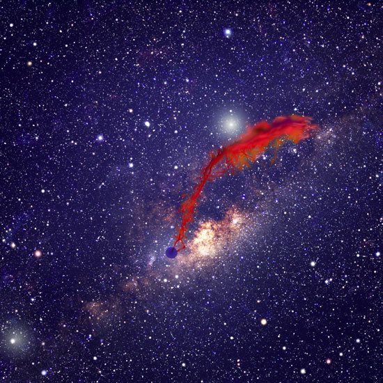 Can the planet exist between the Milky Way core?